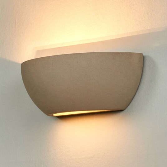 Lindby Elegant vegglampe Renata i betong Lindby Elegant vegglampe Renata i betong