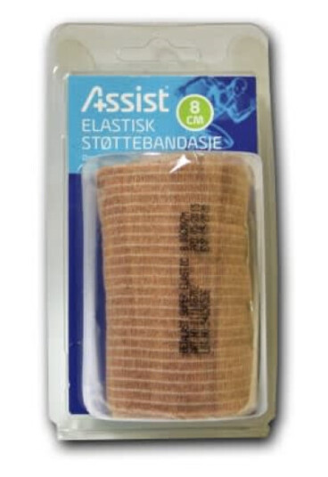 Assistco Støttebandasje 8 Cm Langelastisk Dauerbind