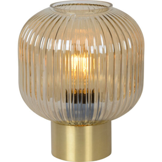 Lucide Maloto Bordlampe 20cm E27 Messing/Glass - 91954