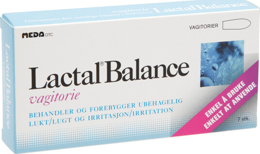Lactal Balance Vagitorier, 7 stk. Lactal Balance Vagitorier, 7 stk.