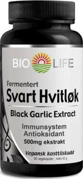 Bio Life Svart Hvitløk 60kpsl Bio Life Svart Hvitløk 60kpsl