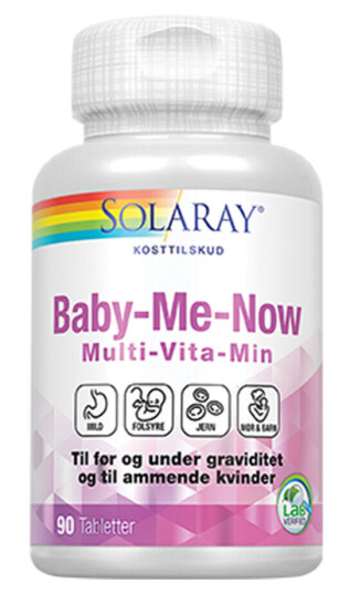 Solaray Baby-Me-Now Multivitamin 90 Tabletter Solaray Baby-Me-Now Multivitamin 90 Tabletter