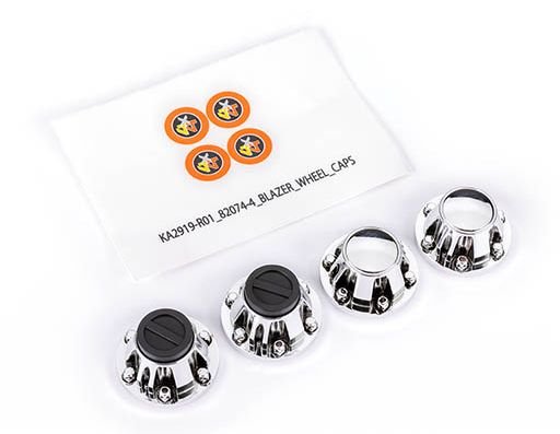 Traxxas 8164X Wheel Center Caps Chrome F&R 2+2 Require Stub A Traxxas 8164X Wheel Center Caps Chrome F&R 2+2 Require Stub A