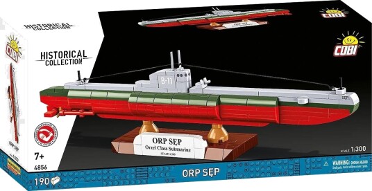 Cobi 4856 Orp Sep Ubåt Byggesett 1:300 7+ År 193 Deler