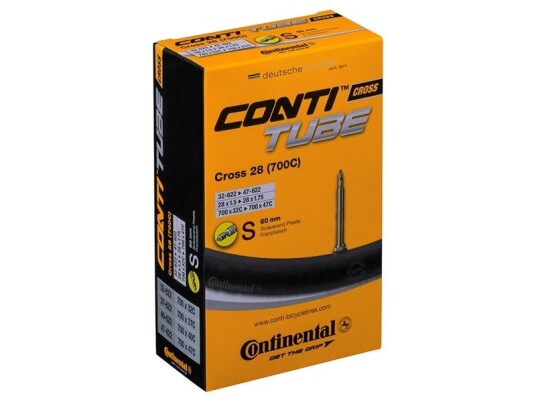 Continental Cross 28, 60mm, Presta Ventil, Slange Continental Cross 28, 60mm, Presta Ventil, Slange