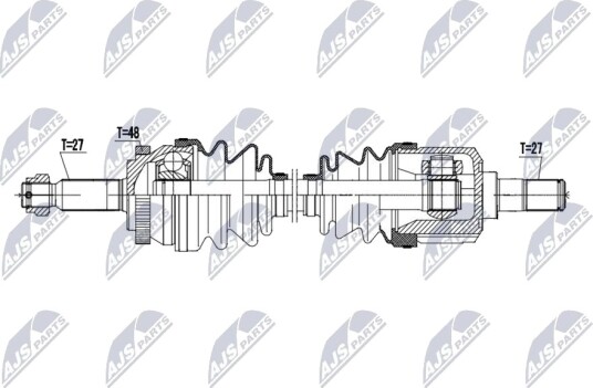 NTY NPW HY 651 Drivaksel NTY NPW HY 651 Drivaksel