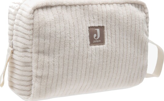 Jollein Cloudy Rib Toalettmappe Oatmeal Jollein Cloudy Rib Toalettmappe Oatmeal
