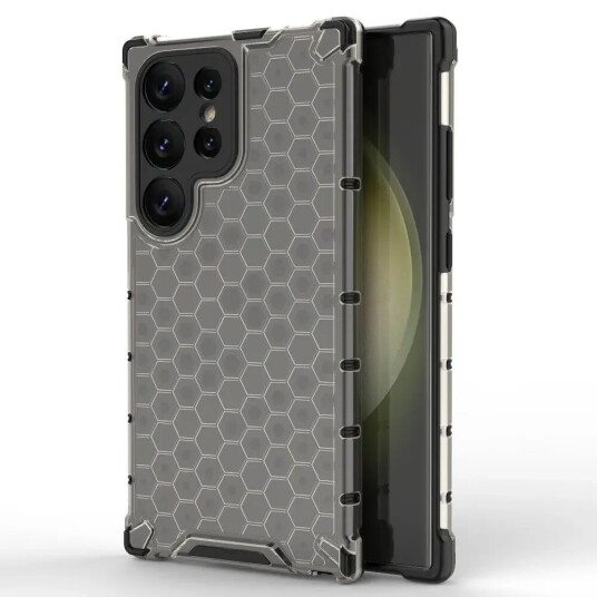 INCOVER Samsung Galaxy S24 Ultra Hybrid Deksel - Honeycomb Svart