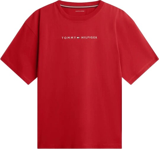 Tommy Hilfiger Ss Tee Cont. Logo MEDIUM RED L