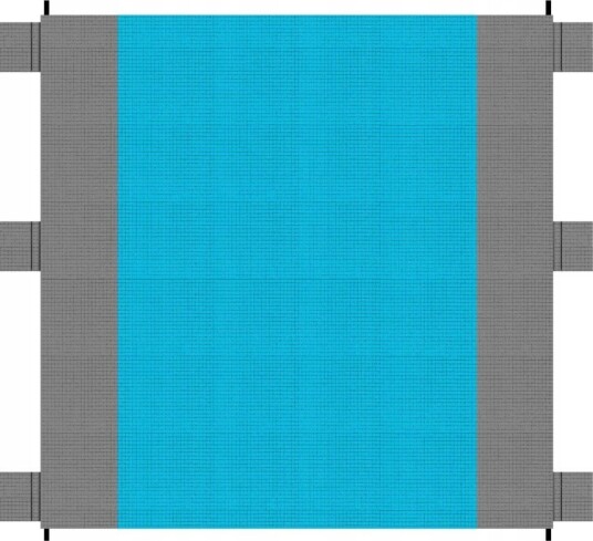 Stort strandteppe Vanntett 208 x 208 cm Stort strandteppe Vanntett 208 x 208 cm