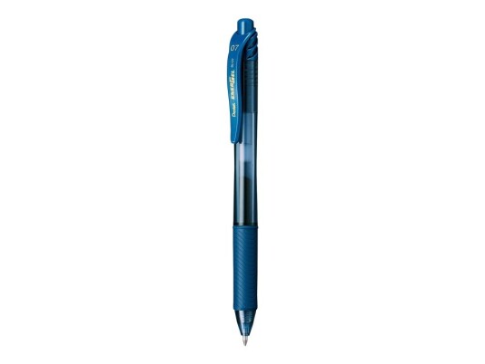 Pentel Energel X - Rulleballpenn - Stålblå - Gelblekk - 0.7 Mm - Retraktil