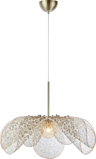 Markslöjd Pendellampe Styrka 1L 75cm Beige Takpendler