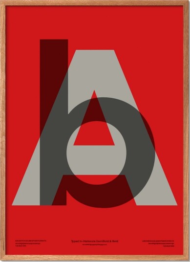 Poster & Frame Ilwt-Ab - Red - 70X100CM Poster & Frame Ilwt-Ab - Red - 70X100CM