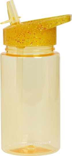 A Little Lovely Company Drikkeflaske m. Sugerør 450 ml Gull  A Little Lovely Company OneSize Drikkeflaske