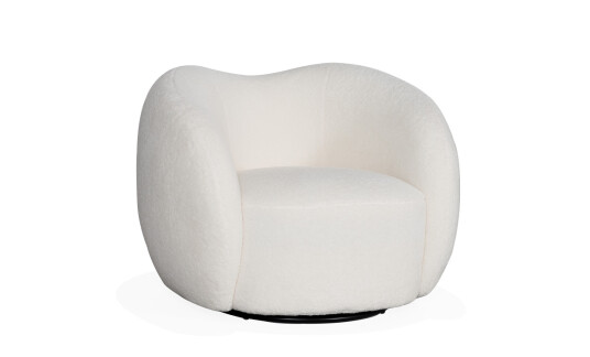 Soffadirekt NONA Svingstol Teddy Offwhite