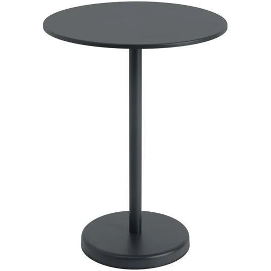 Muuto Linear Steel Barbord Ø70 h: 95 cm Anthracite Black Muuto Linear Steel Barbord Ø70 h: 95 cm Anthracite Black