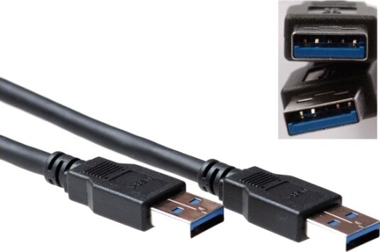 Advanced Cable Technology Sb3010 Usb Kabel Usb A Hann Til Usb A Hann 0,5 M Svart