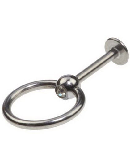 Utgått Labrett med Klar Sten og Slavering 12 x 8 mm