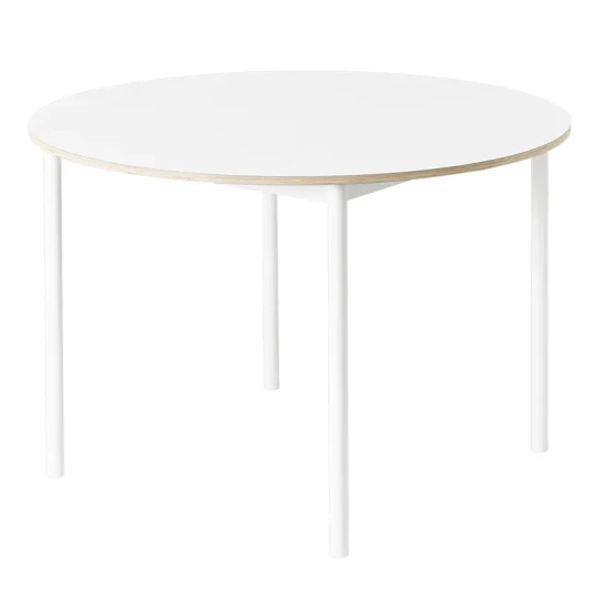 Muuto Base spisebord 110 cm White Nanolaminate Plywood White Muuto Base spisebord 110 cm White Nanolaminate Plywood White