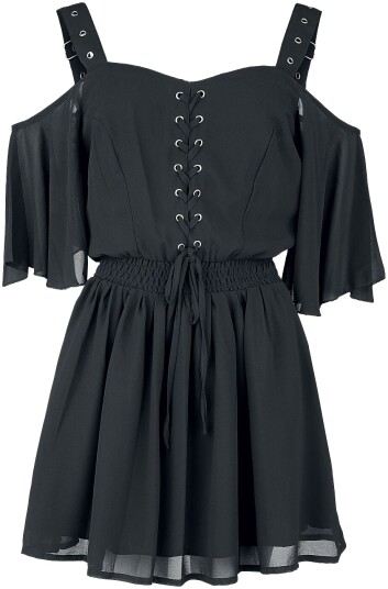 Poizen Industries Goth Kort kjole Catastrophe kjole XS til 4XL Damer svart Poizen Industries Goth Kort kjole Catastrophe kjole XS til 4XL Damer svart