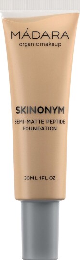 Mádara Skinonym Semi-Matte Foundation 30 ml - Peptider Sandfarge 40, Økologisk, Vegansk