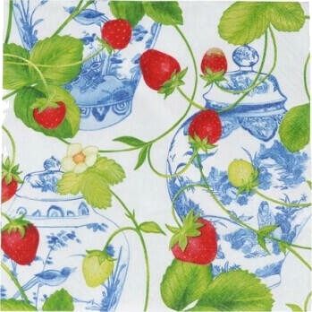 Strawberries and Cream servietter 20 pakning