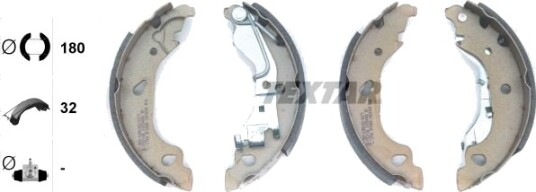 Bremsesko sett TEXTAR 91054400