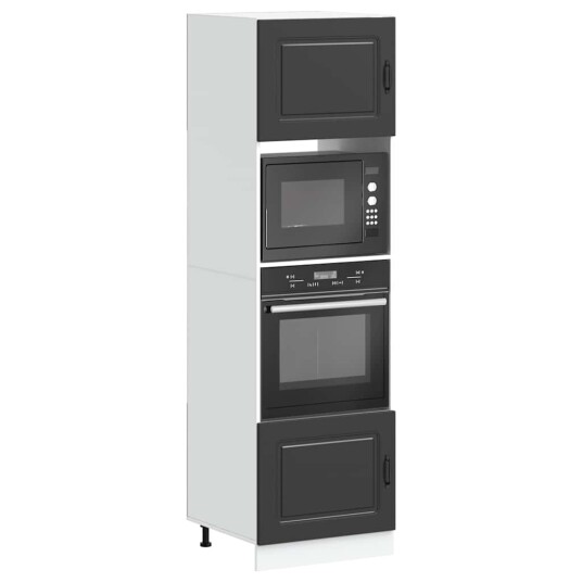  Ovnskap 2 stk Lucca svart konstruert tre 8721158506405