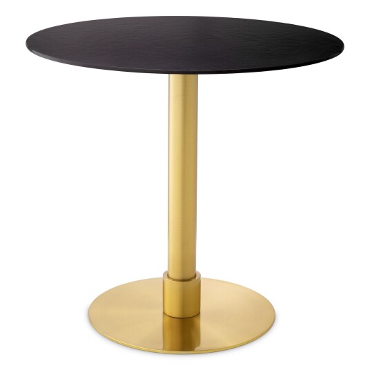 Terzo spisebord rundt brused brass finish