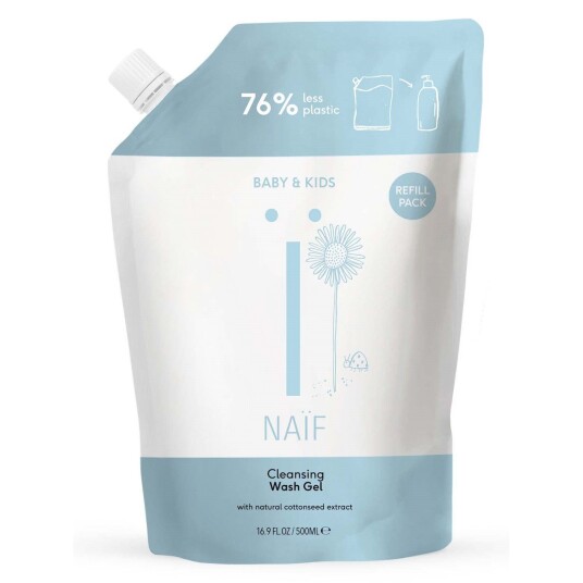 NAÏF Baby & Kids Cleansing Wash Gel Refill Pack 500 ml NAÏF Baby & Kids Cleansing Wash Gel Refill Pack 500 ml