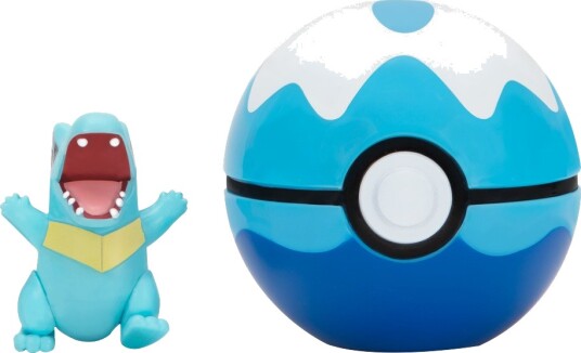 Pokémon Clip N' Go Totodile Og Dive Pokéball Lekesett 4+ År Pokémon Clip N' Go Totodile Og Dive Pokéball Lekesett 4+ År