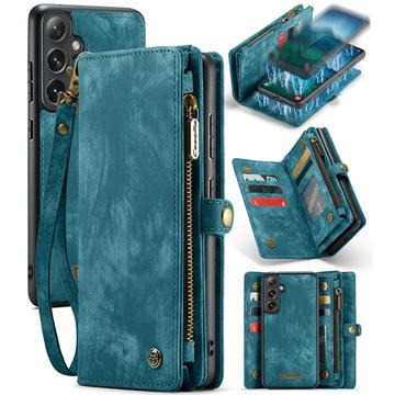 Samsung Galaxy S24 Caseme 008 2-i-1 Multifunksjonell Lommebok-deksel Blå