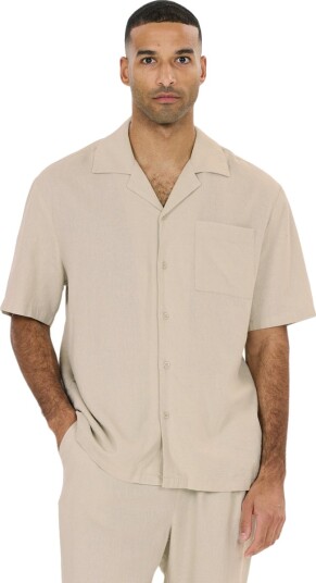 NOU Dalan Linen Skjorte Herre Beige M
