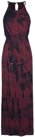 RED by EMP Lang kjole Batik Maxi Kjole S til 5XL Damer r?d-svart