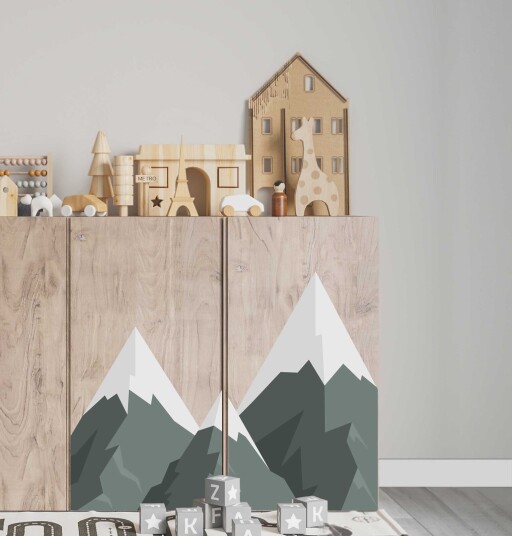 Selvklebende Klistremerke – Ivar Cabinet Dekal / Fjelldesign