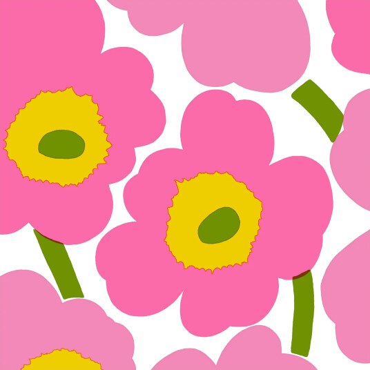 Marimekko Unniko serviett 33x33 cm 20 pk Pink Marimekko Unniko serviett 33x33 cm 20 pk Pink