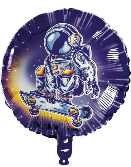 Rund Folieballong 45 cm Astronaut Party