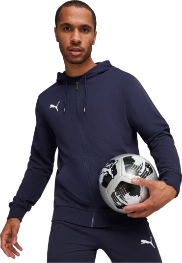 PUMA teamGOAL Full Zip Hettegenser Herre Navy S