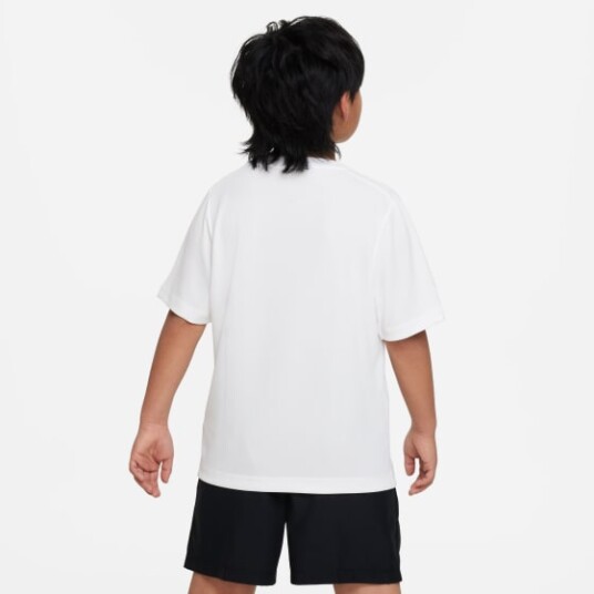 Nike Dri-Fit Multi+ T-Shirt Junior White/Black S (8-10)