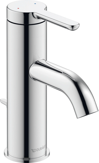 Duravit C.1 1-greps Servantbatteri S Med oppløftventil, Krom Duravit C.1 1-greps Servantbatteri S Med oppløftventil, Krom