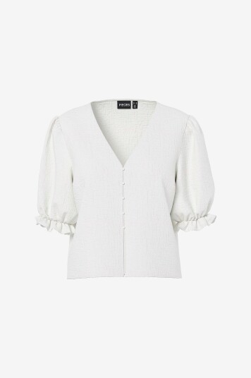 pieces   Bluse pcSikka 2/4 Top Wvn BC   Hvit