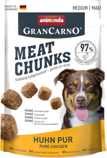 Animonda Gran Carno Meat Chunks Medium Maxi Pur Kylling 4 X 80 G