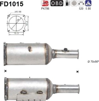 AS FD1015 Partikkelfilter