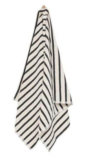 Høie Everyday stripe håndkle 70x140 cm antrasitt Høie Everyday stripe håndkle 70x140 cm antrasitt