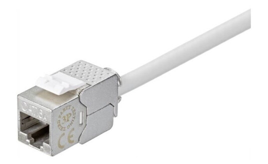 Renkforce Rf-4531196 Rj45 Sølv Hunkjønn Rett Cat6a 22/26