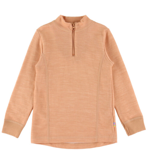 Joha Genser - Ull/Bambus - Glidelås - Fersken - Joha - 110 - Genser - Rosa