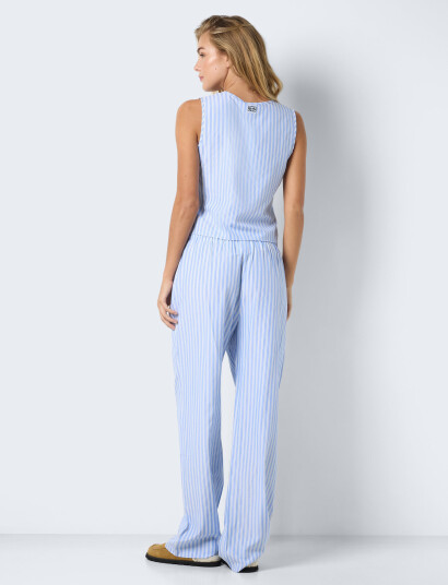NOISY MAY Nmfrida S/L Tie Vest Wvn - Blue - S