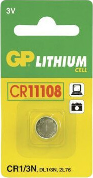 GP CR1/3N 3V Litium Knappcellebatteri 160mAh - 1 stk
