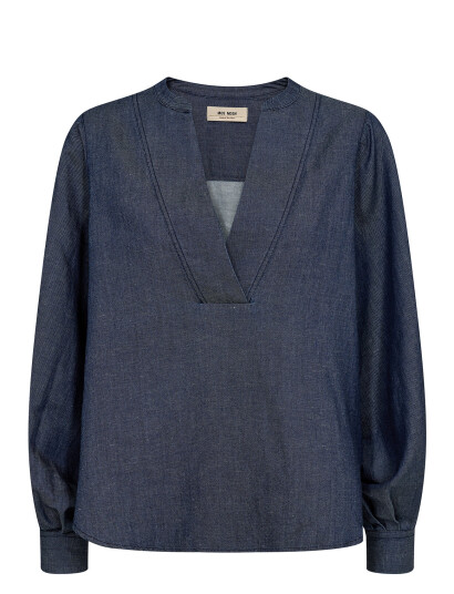 MOS MOSH Mmyen Denim Blouse - Blue - S MOS MOSH Mmyen Denim Blouse - Blue - S