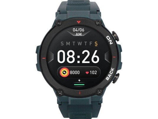 Garett Grs Smart Watch, Svart Urkasse Med Grønn Reim Garett Grs Smart Watch, Svart Urkasse Med Grønn Reim